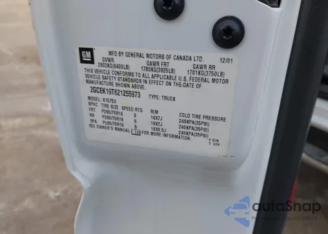 2002 Chevrolet Silverado 1500 Ls from USA, damaged, VIN 2GCEK19T621255973